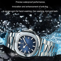 POEDAGAR Top Luxury Brand Man Watch Sports Waterproof Luminous Date Men Wristwatch Square Dial Quartz Men's Watches High Quality - MANDOTOS
