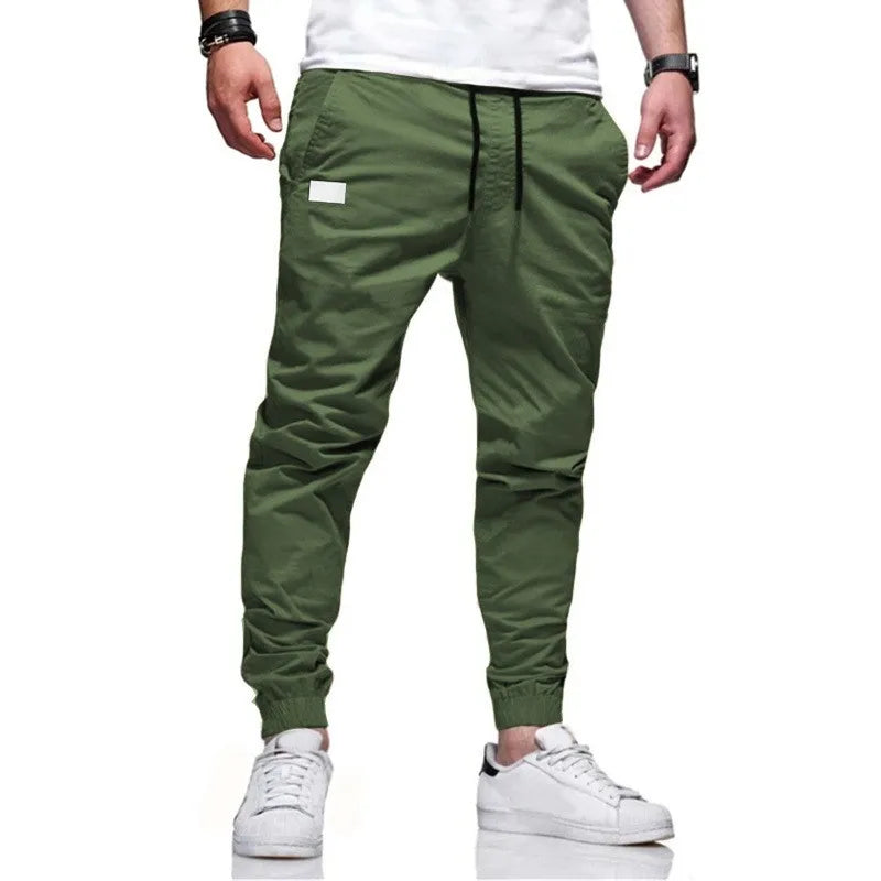 2025New Men's Casual Sports Pants Sweatpants Male Jogger Cargo Harem Pencil Pants Trousers Multi-pocket Sweatwear - MANDOTOS