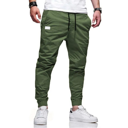 2025New Men's Casual Sports Pants Sweatpants Male Jogger Cargo Harem Pencil Pants Trousers Multi-pocket Sweatwear - MANDOTOS