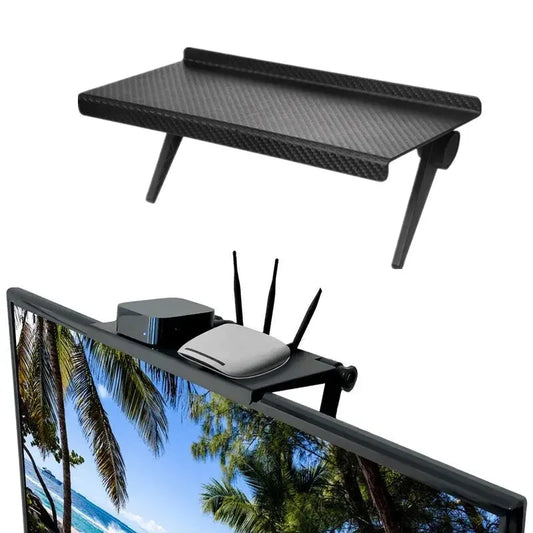 1PC Hot Selling Computer and TV Screen Storage Rack Wireless Router Set-top Box Rack No Perforated Storage Bracket Divine Tool - MANDOTOS