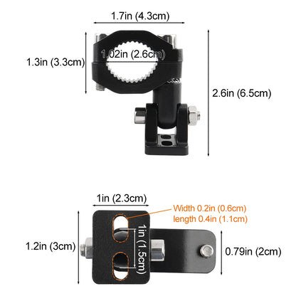 Motorcycle Crash Bars Foglights Mounting Bracket Motorbike Highway Bar Driving Light Mount Crash Bars Spotlight Mount Clamp