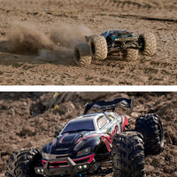 Teeggi 16101 /16102 PRO 1:16 High Speed RC Car With LED Light Drift 70KM/H 4WD RC Off-Road Car Monster Truck Toy For Kid Gifts - MANDOTOS