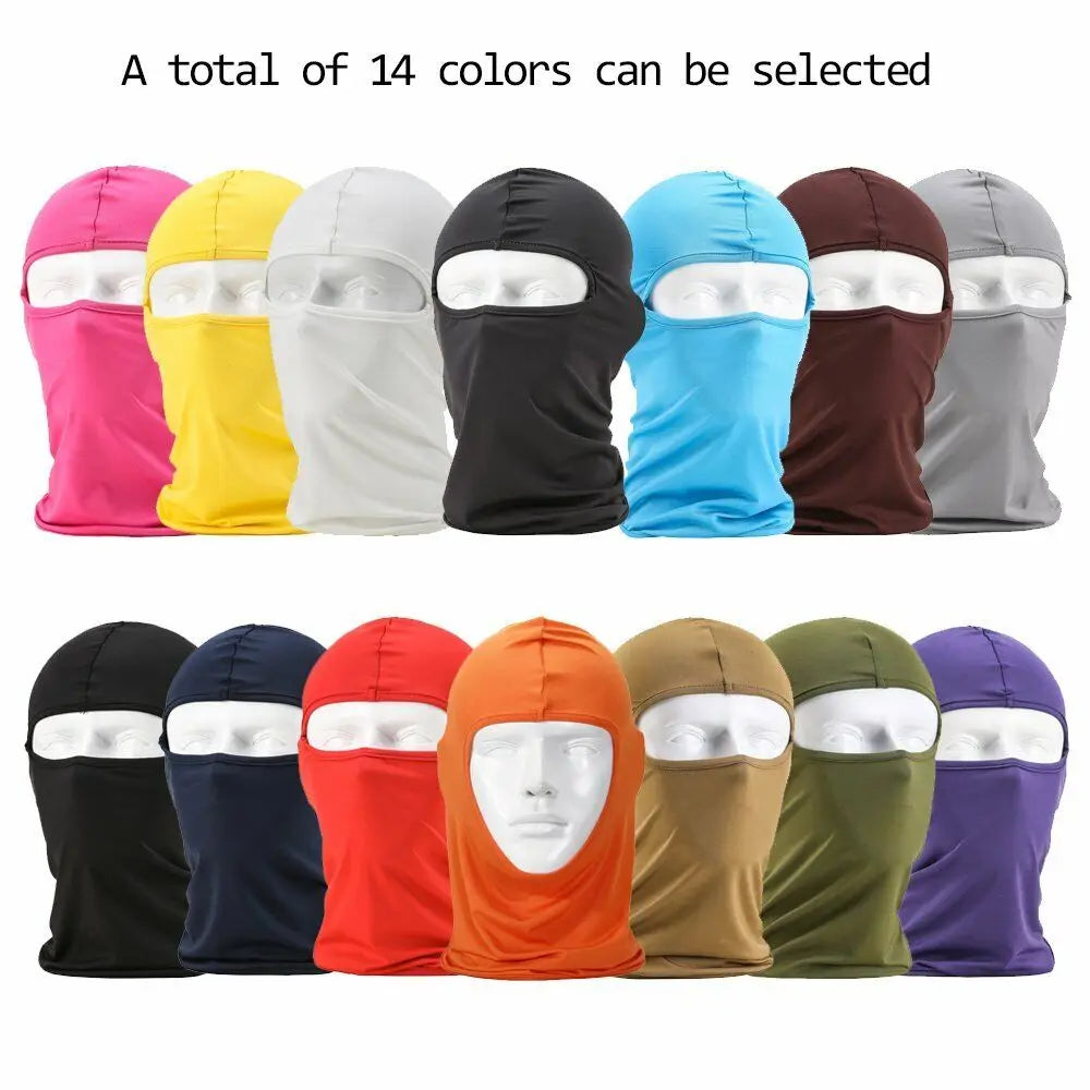 Balaclava Full Face Mask UV Protection Ski Sun Hood Tactical Motorcycle Helmet Bandana Neck Windproof Face Shield Biker Mask - MANDOTOS