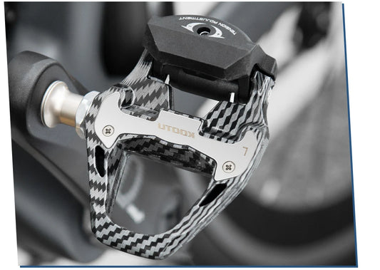 Road Bike Clipless Pedals Carbon Clip-On Pedals With Sealed Bearings Works With KEO And Shimano SPD System Locking Pedals