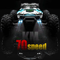Teeggi 16101 /16102 PRO 1:16 High Speed RC Car With LED Light Drift 70KM/H 4WD RC Off-Road Car Monster Truck Toy For Kid Gifts - MANDOTOS