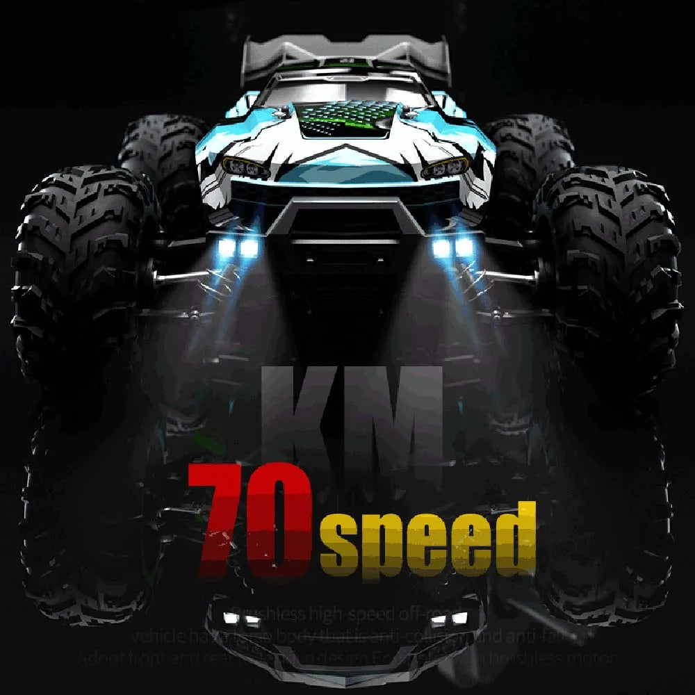 Teeggi 16101 /16102 PRO 1:16 High Speed RC Car With LED Light Drift 70KM/H 4WD RC Off-Road Car Monster Truck Toy For Kid Gifts - MANDOTOS