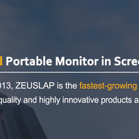 ZEUSLAP 18.5" Touch Screen Portable Monitor 100Hz 100% sRGB With Screen Holder Stand For Laptop Phone Xbox PS4 PS5 Switch