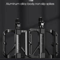 WEST BIKING Bicycle Pedals Sealed DU Bearing Nonslip Pedal Mountain Road Bike Cycling Alloy MTB Pedal Bicycle Accessories