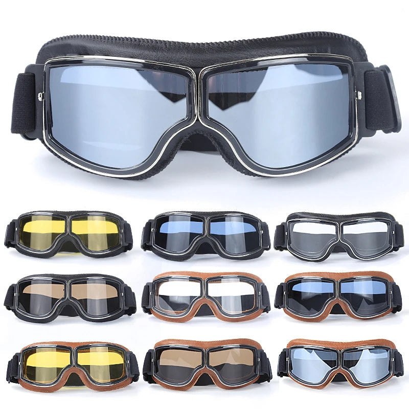 Retro Windproof Motorcycle Glasses - Enjoy the Open Road in Style! 🏍️ - MANDOTOS