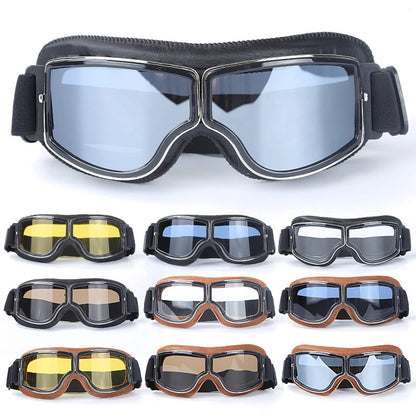 Retro Windproof Motorcycle Glasses - Enjoy the Open Road in Style! 🏍️ - MANDOTOS