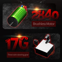 Teeggi 16101 /16102 PRO 1:16 High Speed RC Car With LED Light Drift 70KM/H 4WD RC Off-Road Car Monster Truck Toy For Kid Gifts - MANDOTOS