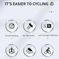 WEST BIKING Bicycle Pedals Sealed DU Bearing Nonslip Pedal Mountain Road Bike Cycling Alloy MTB Pedal Bicycle Accessories