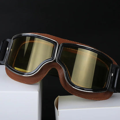 Retro Windproof Motorcycle Glasses - Enjoy the Open Road in Style! 🏍️ - MANDOTOS