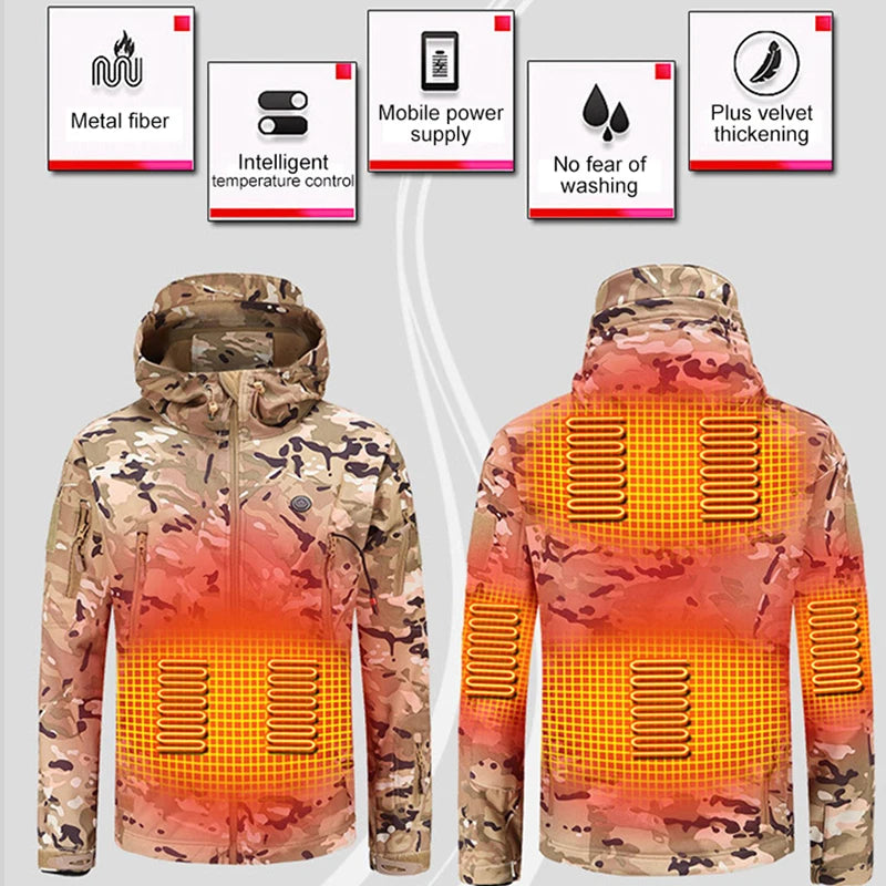 Heated Motorcycle Hooded Jacket - Your Winter Survival Gear! - MANDOTOS