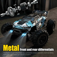Teeggi 16101 /16102 PRO 1:16 High Speed RC Car With LED Light Drift 70KM/H 4WD RC Off-Road Car Monster Truck Toy For Kid Gifts - MANDOTOS