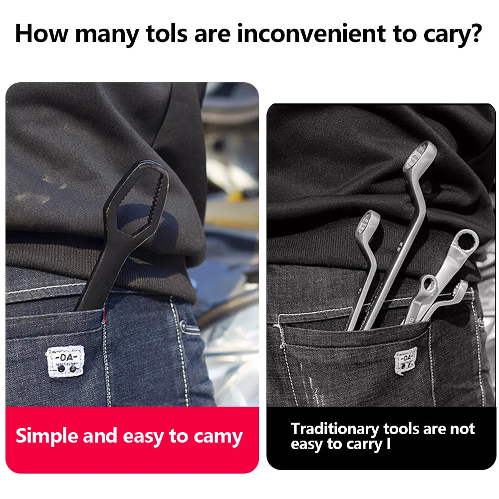 8-22mm Universal Torx Wrench Self-tightening Adjustable Glasses Wrench Board Double-head Torx Spanner Hand Tools for Factory - MANDOTOS