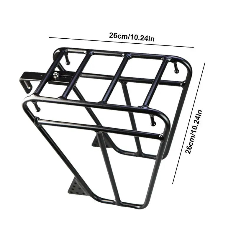 Cycling Cargo Rack Luggage Touring Carrier Racks Front Pannier Rack for Cycling Equipment Stand Footstock for Enhanced Stability - MANDOTOS