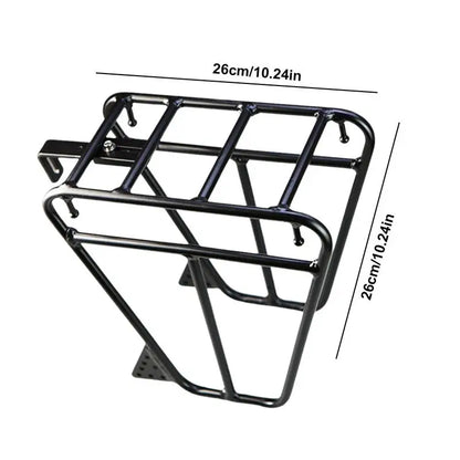 Cycling Cargo Rack Luggage Touring Carrier Racks Front Pannier Rack for Cycling Equipment Stand Footstock for Enhanced Stability - MANDOTOS