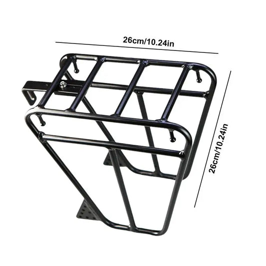Cycling Cargo Rack Luggage Touring Carrier Racks Front Pannier Rack for Cycling Equipment Stand Footstock for Enhanced Stability - MANDOTOS
