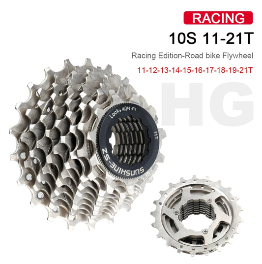 Sunshine Racing Bike Freewheel 10 11 Speed Velocidade 11-21T Bicycle Cassette Sprocket Road Bikes Ratchet