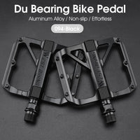 WEST BIKING Bicycle Pedals Sealed DU Bearing Nonslip Pedal Mountain Road Bike Cycling Alloy MTB Pedal Bicycle Accessories