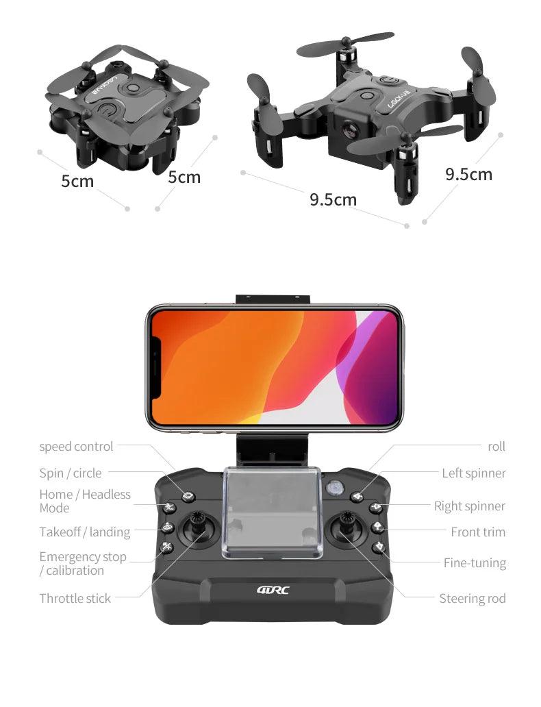 Xiaomi V2 Mini Drone Professional HD Camera 5G Wifi FPV Air Pressure Altitude Hold Foldable Quadcopter RC Drone Toys New UAV - MANDOTOS