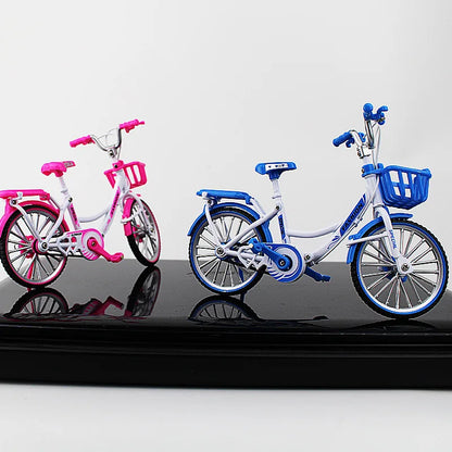 Creative Alloy Bicycle Model Ornament Mini Metal Bike Toy Collectible