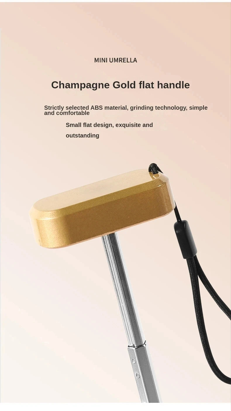 1Pc 55% Off Mini Sun Umbrella Pocket Rain Umbrella Vinyl Folding UV Ultraviolet Protection Sun Shade Pocket Parasol Capsule - MANDOTOS