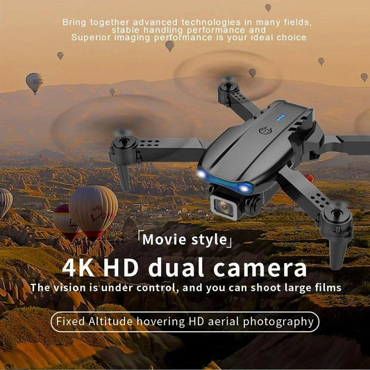 E99 Pro Drone Quadcopter Remote Control Handle Four Axis Aircraft HD 6K Photography UAV Altitude Fixation Helicopter Toys - MANDOTOS