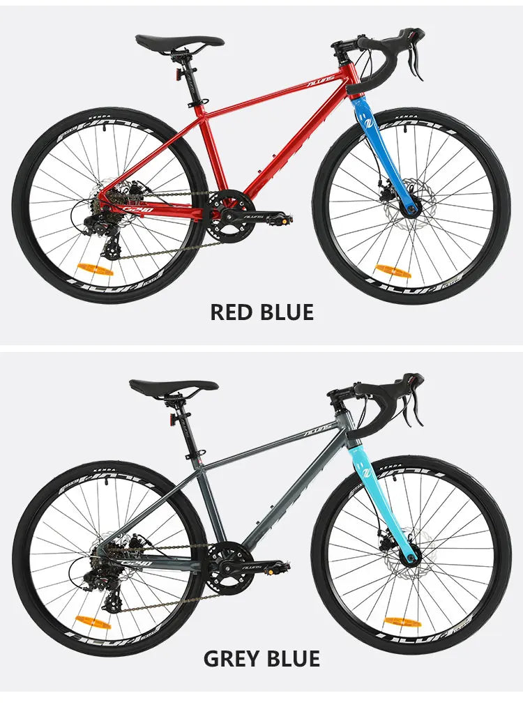 F, YUZE G240 7Speed Aluminum Disc Brake Bike Boy Girl Student Children Bicycle Teen Road bicicleta велосипед Handlebar 380mm