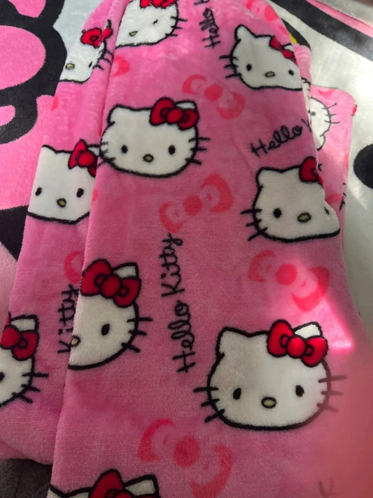 Y2K Hello Kitty Pajamas Pants Sanrio Anime Women's Pajama Pants Cartoon Couple Home Sleepwear Trousers Leisure Home Clothing - MANDOTOS