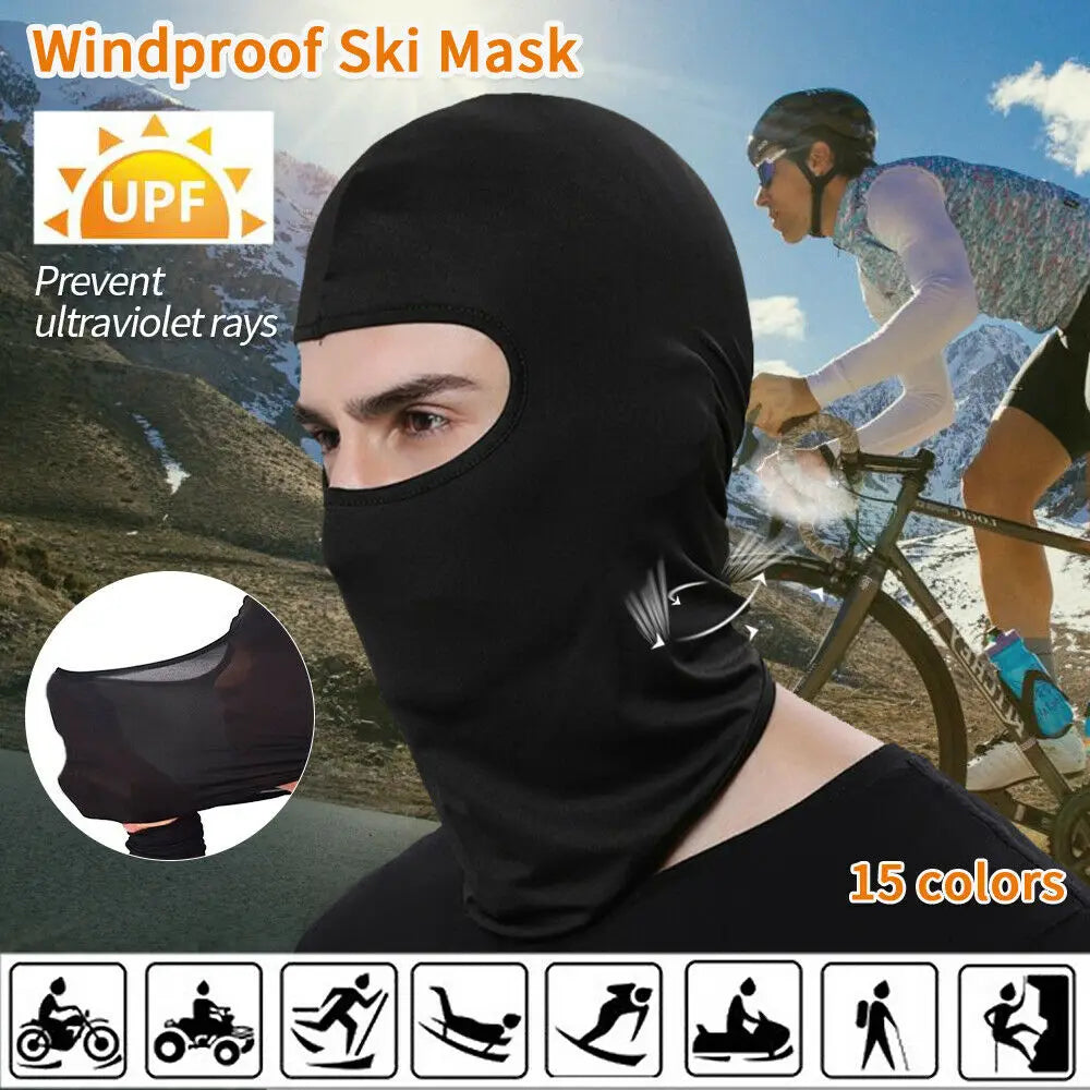 Balaclava Full Face Mask UV Protection Ski Sun Hood Tactical Motorcycle Helmet Bandana Neck Windproof Face Shield Biker Mask - MANDOTOS