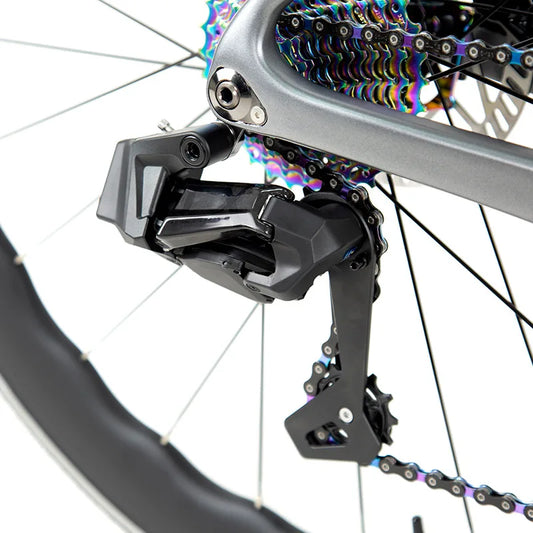 TWITTER 700X25C Carbon Road Bicycle Wireless Men's Hydraulic Disc Racing Bike With WheelTop EDS TX 24S Shifter 50mm Carbon Wheel