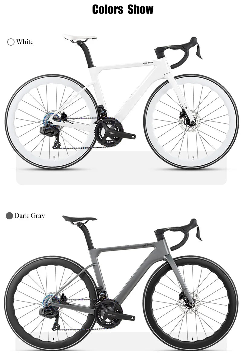 TWITTER 700X25C Carbon Road Bicycle Wireless Men's Hydraulic Disc Racing Bike With WheelTop EDS TX 24S Shifter 50mm Carbon Wheel