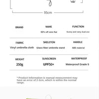 1Pc 55% Off Mini Sun Umbrella Pocket Rain Umbrella Vinyl Folding UV Ultraviolet Protection Sun Shade Pocket Parasol Capsule - MANDOTOS