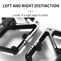 WEST BIKING Bicycle Pedals Sealed DU Bearing Nonslip Pedal Mountain Road Bike Cycling Alloy MTB Pedal Bicycle Accessories