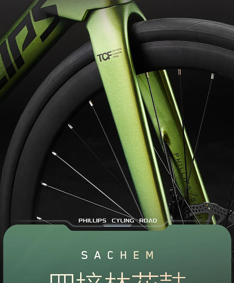 2025 New Ultra-Light Carbon Fiber Road Bike Fast Racing Bicycle with Hydraulic Disc Brakes 16/24-Speed Gear Shift Drop Handlebar