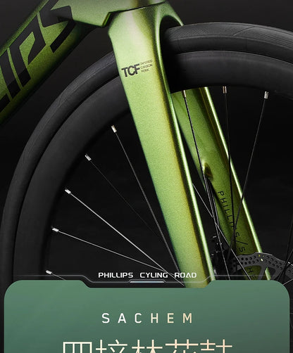 2025 New Ultra-Light Carbon Fiber Road Bike Fast Racing Bicycle with Hydraulic Disc Brakes 16/24-Speed Gear Shift Drop Handlebar