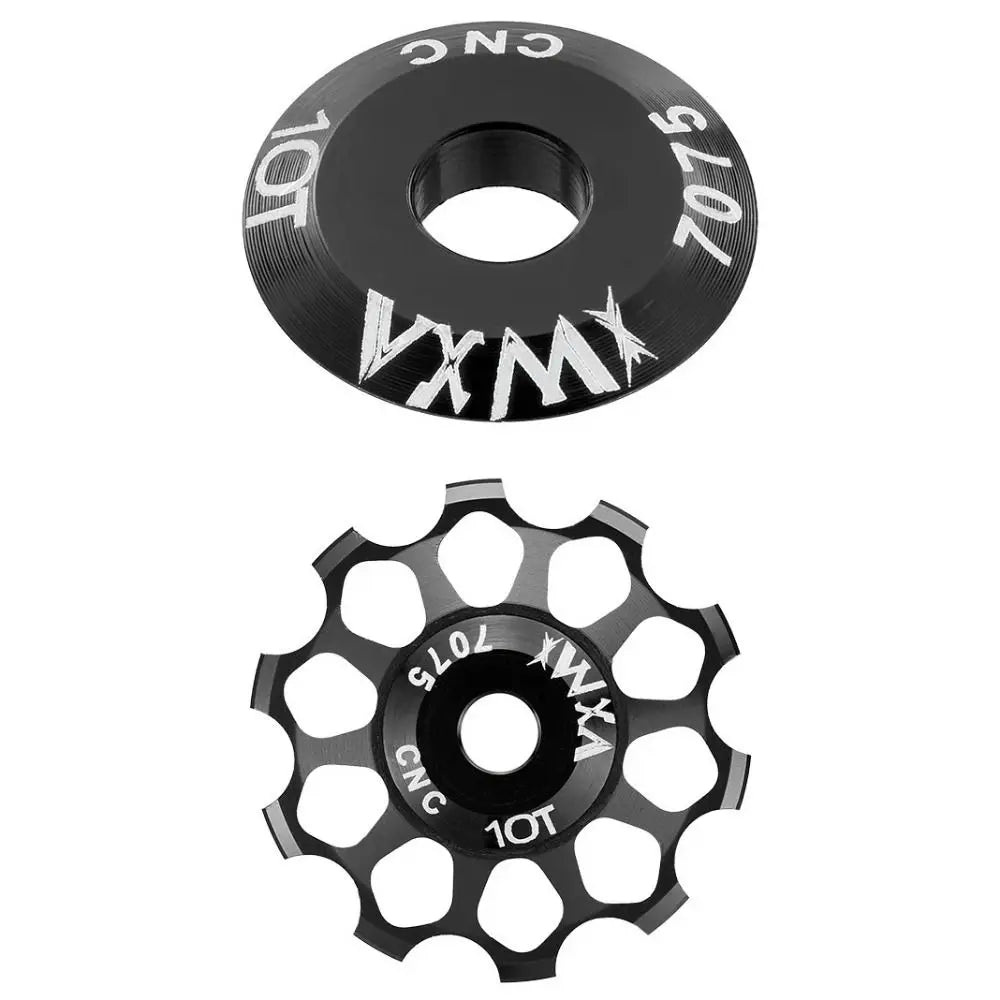 Ceramic Bicycle Guide Wheel, Rear Derailleur, Bearing Axis Adapter, Bike Guide Roller, Jockey Wheel, 10T-17T