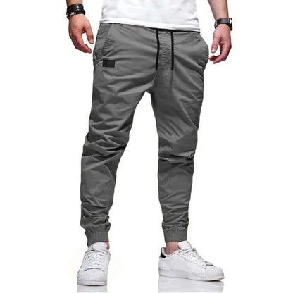 2025New Men's Casual Sports Pants Sweatpants Male Jogger Cargo Harem Pencil Pants Trousers Multi-pocket Sweatwear - MANDOTOS
