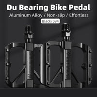 WEST BIKING Bicycle Pedals Sealed DU Bearing Nonslip Pedal Mountain Road Bike Cycling Alloy MTB Pedal Bicycle Accessories