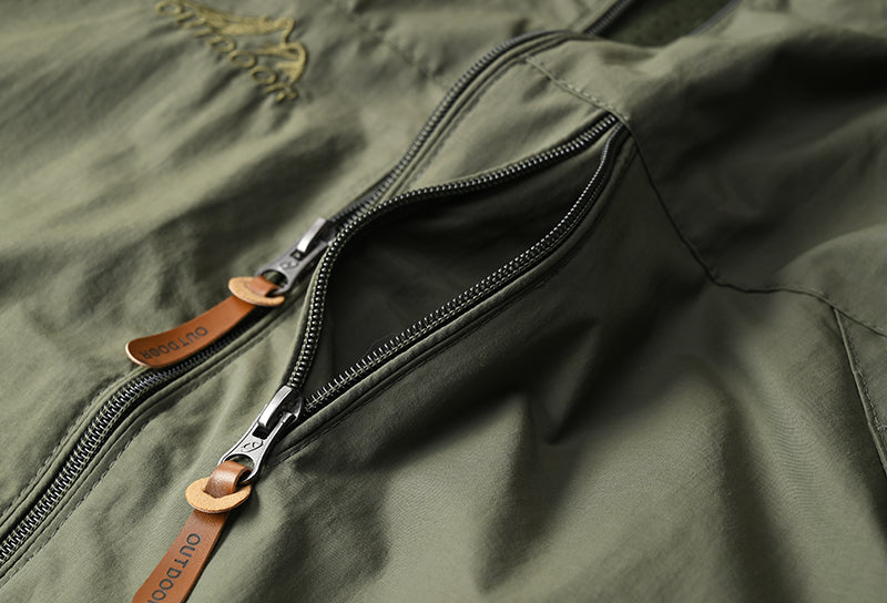 Windbreaker Men Tactical Jacket Waterproof Outdoor Hooded Coat Sports Military European Size S-5XL Field Climbing Thin Outwear - MANDOTOS