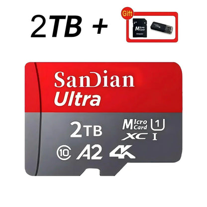 Original Flash Card 512GB Memory Card Large Capacity Micro TF Card 128GB 256GB High Speed SD Cards for PC/Phone/Camera/Mac - MANDOTOS