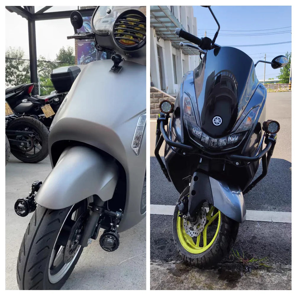 Motorcycle Crash Bars Foglights Mounting Bracket Motorbike Highway Bar Driving Light Mount Crash Bars Spotlight Mount Clamp