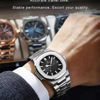 POEDAGAR Top Luxury Brand Man Watch Sports Waterproof Luminous Date Men Wristwatch Square Dial Quartz Men's Watches High Quality - MANDOTOS