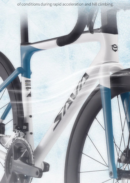 SAVA HAWKEYE Carbon Road Bike with SHIMAN0 105 7120 Kit T800 Carbon Road Bike Race Bike Aluminum Wheels