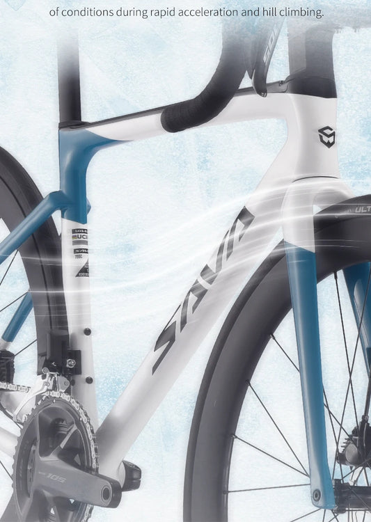 SAVA HAWKEYE Carbon Road Bike with SHIMAN0 105 7120 Kit T800 Carbon Road Bike Race Bike Aluminum Wheels