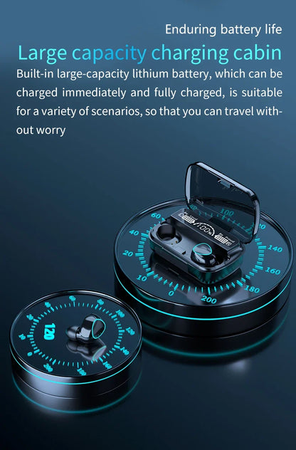 M10 TWS Bluetooth Headphones 3500mAh Charging Box Wireless Earphones With Microphone 9D Stereo Sports Waterproof Earbuds Headset