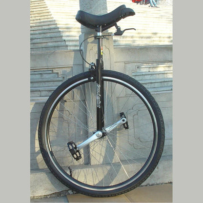 28" Unicycle with Brakes, Extra Large Heavy Duty Men Teens Boys Balance Bike, for Tall People Height 160-195Cm /63"-77"