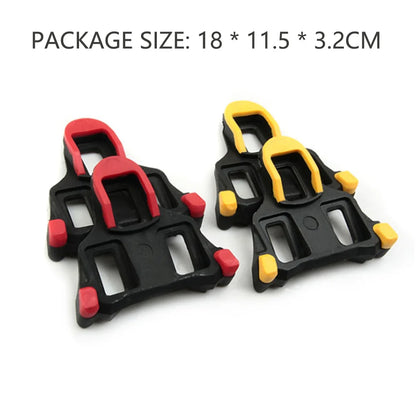 Bike Cleats Self-locking Cycling Pedals Cleat Set Lightweight Platform Pedals 3 Bearings Pedals Indoor Cycling & Road Bike